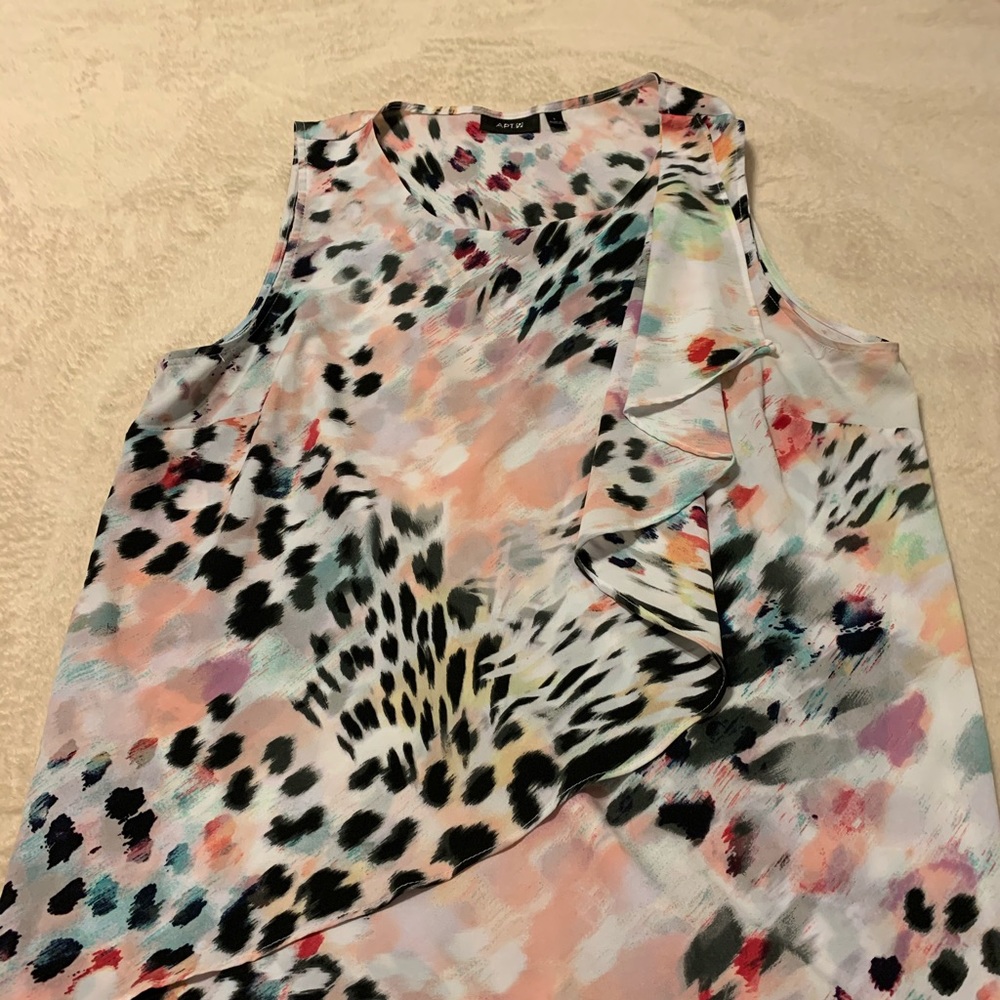 Apt 9 Multi colored leopard print sleeveless